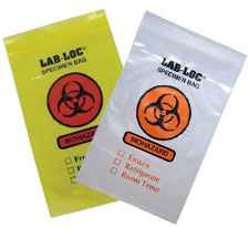 3-Wall Style Lab Specimen Transfer Bag