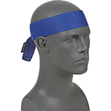 Ergodyne® Chill-Its® 6700 Evaporative Cooling Bandana - Tie, Solid Blue, One Size