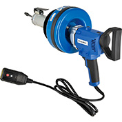 Global Industrial™ Electric Auto-Feed Handheld Drain Cleaner For 3/4-3ID, 5/16x25 Cable