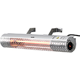 Global Industrial® Infrared Patio Heater w/ Remote Control, Wall/Ceiling Mount, 1500W, 30-3/4L