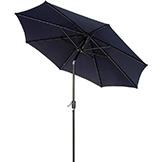 Global Industrial™ Outdoor Umbrella with Tilt Mechanism, Olefin Fabric, 8-1/2W, Navy Blue