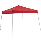 Global Industrial™ Portable Pop-Up Canopy, Slant-Leg, 10L x 10W x 811H, Red
