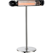 Global Industrial® Infrared Patio Heater w/Remote Control, Free Standing, 1500W, 35-3/8L
