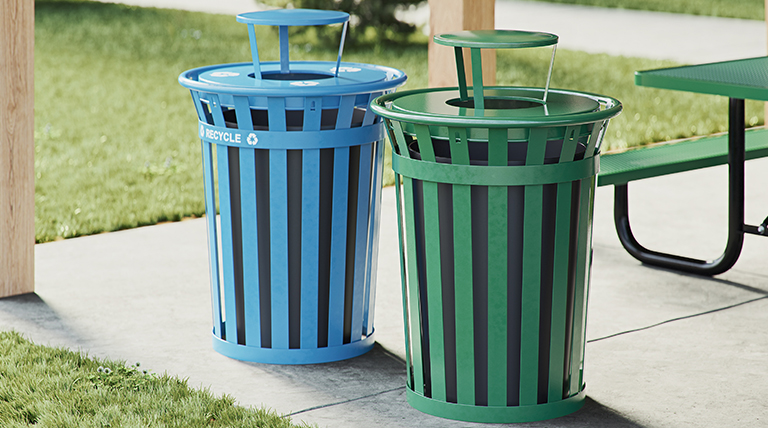 Conteneurs à ordures et bacs de recyclage