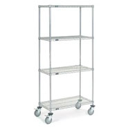 Chrome Wire Shelf Truck