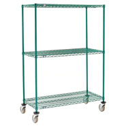 Poly-Green Wire Shelf Truck